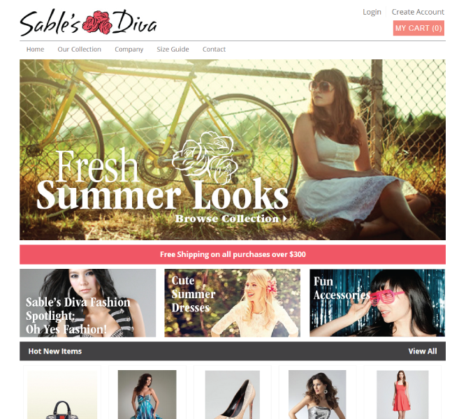 Sables Diva clothing store
